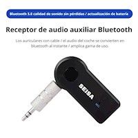 Adaptador Receptor Bluetooth de Audio Aux 35mm Hands Free SEISA BT350